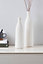 EGLO Mitane White Textured Ceramic Vase - Modern Elegant Home Décor (H) 33cm