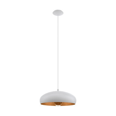 EGLO Mogano White And Gold Metal Ceiling Fitting, (D) 40cm