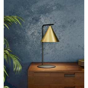 EGLO NARICES Black and Gold Table Lamp