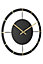 EGLO Okazki Black/Brass Skeleton Wall Clock