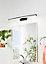 Eglo Pandella 1 Black Plastic Integrated LED IP44 Bathroom Mirror Wall Light, (L) 60cm