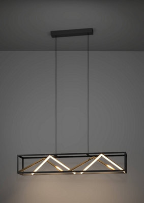 EGLO PENELA Black and Gold Pendant Light