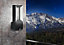 EGLO Riforano Black Metal Integrated LED IP44 Outdoor Wall Light, (D) 11cm