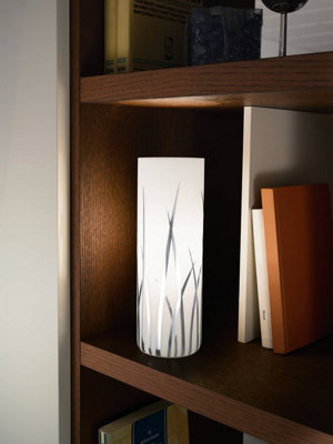 EGLO Rivato White Modern Glass Table Lamp