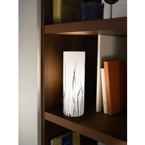 EGLO Rivato White Modern Glass Table Lamp