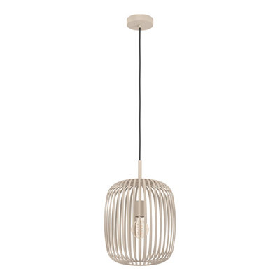 EGLO Romazzina Sandy-Rose Caged Modern Pendant Light