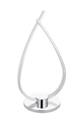 EGLO Roncade Steel Chrome LED Contemporary Table Lamp