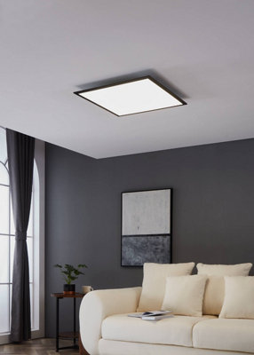 EGLO Salobrena 1 Black Metal LED Ceiling Light