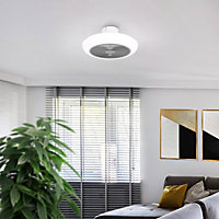 EGLO SAYULITA White 40w 3 Speed Ceiling Fan with 30w CCT LED Light and Remote