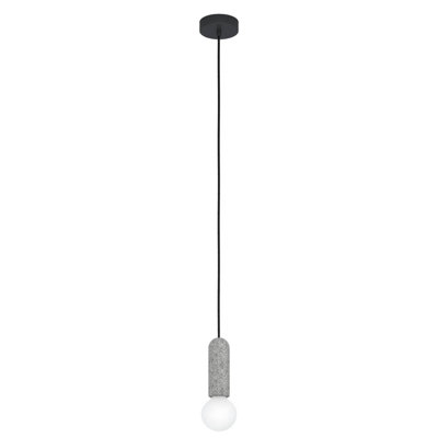 EGLO Single Pendant Light E27 Anthracite Grey GIACONECCHIA (21)