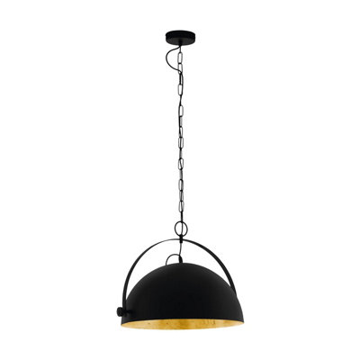 EGLO Single Pendant Light E27 Black Gold COVALEDA 1 (21)