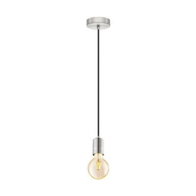 EGLO Single Pendant Light E27 Nickel Matt Black YORTH (21)