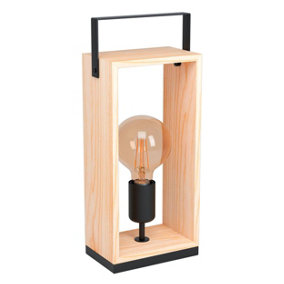 EGLO Table Lamp Black/Wood FAMBOROUGH (21)