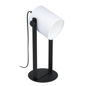 EGLO Table Lamp Black/Wood/White HORNWOOD 1 (21)