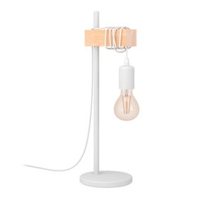 EGLO Table Lamp White/Wood TOWNSHEND (21)