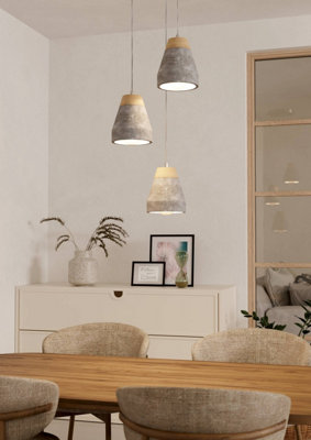 EGLO Tarega 3-Light Cluster Pendant Light WBS