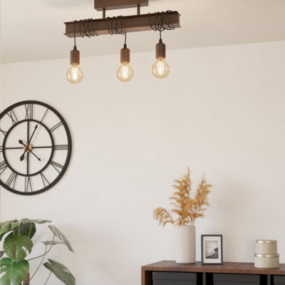 EGLO Townshend 4 Antique Brown Pendant Light