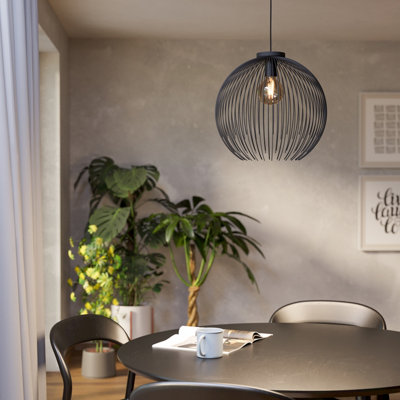EGLO Venezuela Black Steel Pendant Light