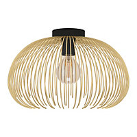 EGLO Venezuela Gold Wire Ceiling Light, IP20, E27, Stylish Art-Deco Design - (D) 385mm