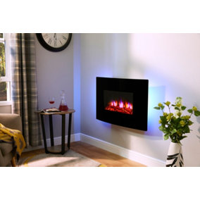 Egton Black Wall Mounted Electric Fire