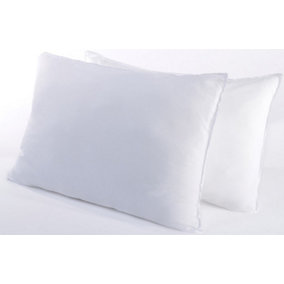 Egyptian Cotton Pillow Pair Soft Luxury Feel Hollowfibre Filling
