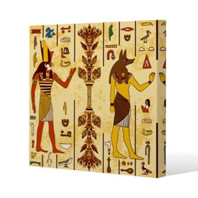 Egyptian Drawings (Canvas Print) / 114 x 114 x 4cm