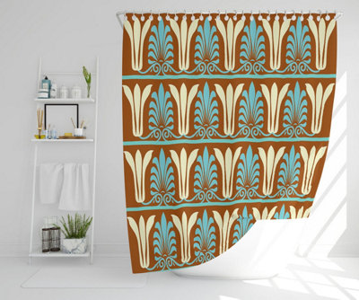 Egyptian Flower Ornament Pattern (Shower Curtain) / Default Title Price Comparisons | Compare The Build