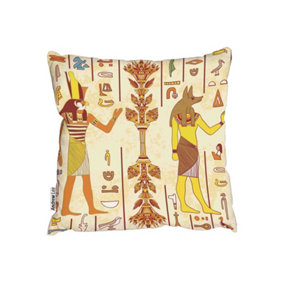 Egyptian gods and ancient egyptian hieroglyphs (Outdoor Cushion) / 60cm x 60cm