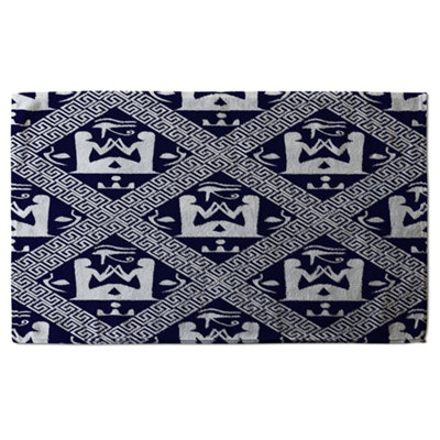 Egyptian Hieroglyphs in Navy (Kitchen Towel) / Default Title
