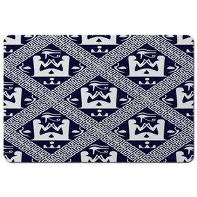 Egyptian Hieroglyphs in Navy (Placemat) / Default Title