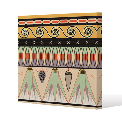 Egyptian pattern (Canvas Print) / 101 x 101 x 4cm Price Comparisons | Compare The Build