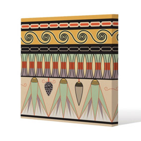 Egyptian pattern (Canvas Print) / 127 x 127 x 4cm
