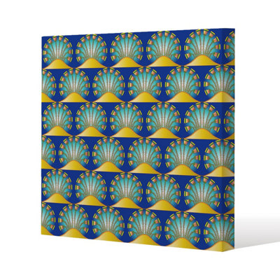 Egyptian style motif (Canvas Print) / 101 x 101 x 4cm