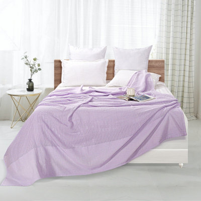 Cotton cellular blanket online double