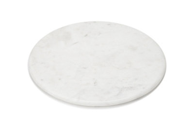 EHC Large Cheese Board Chopping Board for kitchen, Serving Board Platter Tray Marble White Chapati Board, 30cm