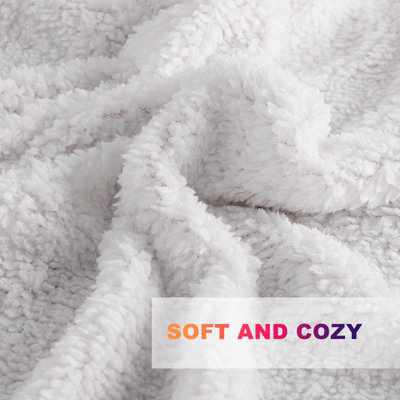 Home Soft Things Boon Jacquard Sherpa Überwurfdecke - 127x152 Cm, Goldfarben, Kuschelweich