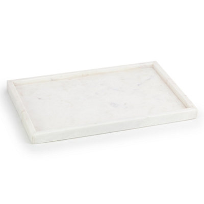 EHC Natural Marble, Bathroom Vanity Tray, Tray Bathroom, Decorative Tray, Candle Tray ...