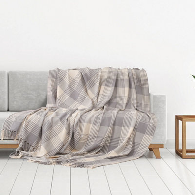 Extra large grey discount throws for sofas