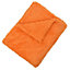 EHC Teddy Fleece Super Soft Warm Fluffy Throw Thermal Sofa Blanket, 130 x 170cm - Orange