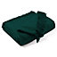 EHC Waffle Cotton Woven Giant Sofa Throw 4 Seater Sofa/ King Size Bed 250 x 280 cm, Dark Green
