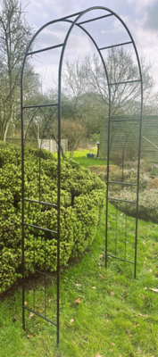 Eigg Metal Frame Garden Arch Support (H)240cm (W)120cm (D)36cm