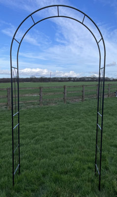 Eigg Metal Frame Garden Arch Support (H)240cm (W)120cm (D)36cm - 3