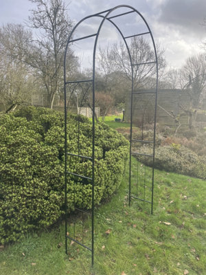 Eigg Metal Frame Garden Arch Support (H)240cm (W)120cm (D)36cm - 4