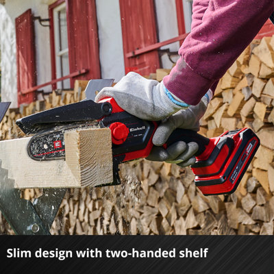Einhell 12.5cm PXC Cordless Mini Chainsaw Handheld Pruning Saw 18V Brushless Power X Change GE