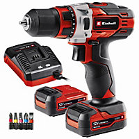 Einhell 12V Cordless Combi Drill Driver With 2 x Batteries And Charger TE-CD 12/1 Kit