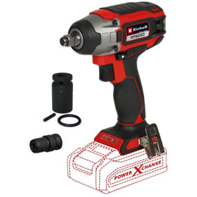 Einhell 18/230 18v PXC Brushless 1/2" Impact Wrench + Scaffolders 21mm Socket