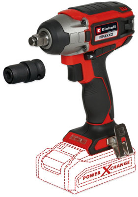 Einhell 18/230 IMPAXXO 18v PXC Brushless 1/2" Impact Wrench + 9pc Socket Set