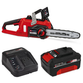 Einhell 18v Cordless 30cm Chainsaw Brushless Power X-Change + 4AH Charging Kit