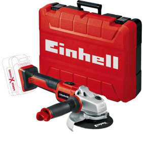 Einhell 18v Cordless Brushless Angle Grinder 115mm Axxio Power X-Change + Case
