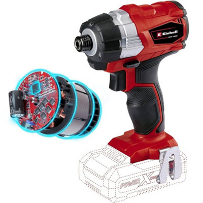 Einhell 18V Cordless Brushless Impact Driver Drill TE CI 18 LI BL PXC 2x 3Ah